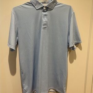 Classic Blue Polo Shirt with Short Sleeves